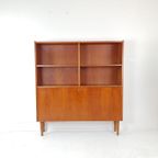 Vintage Deense Klep Kast | Wandkast | Teak Fineer thumbnail 2