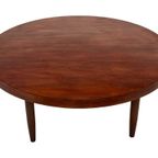 Vintage Houten Ronde Salontafel Jaren 60 Design thumbnail 12