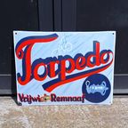 Emaille Reclamebord Van Torpedo Vrijwiel-Remnaaf. thumbnail 8