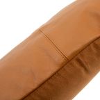 Bazar Bizar | Het Six Panel Leather Kussenhoes - Camel - 30x50 thumbnail 4