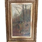 André Collin (1862-1930) "Houtsprokkelaar". thumbnail 5