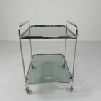 Vintage Chromen Serveerwagen, Jaren 60 thumbnail 11