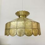 Vintage Mother Of Pearl Hanging Lamp 1970S thumbnail 5