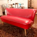 Cocktail Bank Jaren ‘60, Vintage Sofa ‘Red Lips’ thumbnail 2