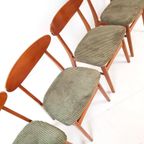 4 Vintage Deense Stoelen Nieuw Gestoffeerd thumbnail 6