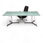Italian Tripod Table / Mat Glass Table Top / Gabriel Teixidós thumbnail 7