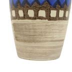 Vintage Bay Vaas West Germany Keramiek Beige Bruin Blauw 619-35 thumbnail 3