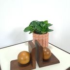 Vintage Oude Houten Boekensteun thumbnail 4