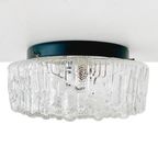 Mid-century Ronde Kubistische Plafondkap Helder Bubbelglas 1960’s thumbnail 7