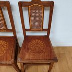 Vintage Houten Café Stoelen, Bistrostoelen, Eetkamerstoelen Set Prijs thumbnail 10