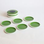 Space Age Green Melamine Nesting Dishes, Japan 1970S thumbnail 5