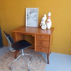 Retro Vintage Bureau, Werkplek, Desk, Divider Tafel Kaptafel thumbnail 6