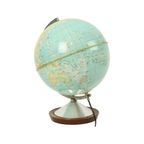 Verlichte Wereldbol Lamp 1965 Standaard Globe Nederlands Gdp Italië thumbnail 9