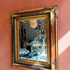Antieke Facetgeslepen Spiegel thumbnail 2