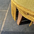 Vintage Fauteuil- Éénzit - Zeteltje Met Franjes thumbnail 3