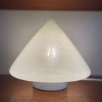 Hala Zeist Moderne Strakke Tafellamp Of Wandlamp, Wit Gespikkeld Glas Piramide. Midcentury Modern thumbnail 3