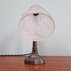 Art Deco Lamp In Geperst Gesatineerd Gegoten Glas, 1920-30S thumbnail 13