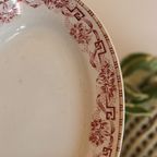 Ovale Schaal, Terre De Fer Moulin Des Loups, Athene Model, Rood thumbnail 2