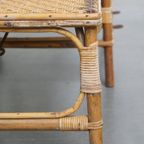 Geweldige Brocante Inklapbare Vintage Franse Rotan Lounge Fauteuil/ Deckchair thumbnail 11