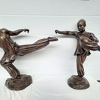 Set Bronzen Beelden Shaolin Monniken Boeddhisme thumbnail 13