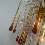 2 Beschikbaar Vintage Xl Formaat Teardrop Murano Kroonluchters thumbnail 13