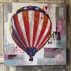 Cobra Art. Balloon. Gesigneerd. Canvas. Acryl Werk. 1X1M thumbnail 11