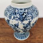 Vintage Delftsblauwe Vaas, Bloemenvaas Porselein 012 thumbnail 2