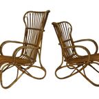 Set Van Twee Belse 8 Model Rotan Stoelen Dirk Van Sliedregt thumbnail 11