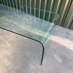 Vintage Glazen Xl Salontafel, Fiam Stijl 'Waterfall' thumbnail 3