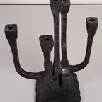 Brutalistische Metalen 5-Armige Kandelaar 71035 thumbnail 4