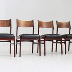Set Of 4 Vintage Danish Teak Dining Chairs thumbnail 3