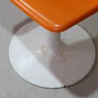 Vintage Seventies Kuipstoel, Eetkamerstoel - Oranje thumbnail 8