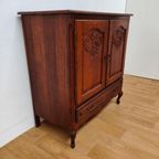 Vintage Queen Ann Barkast Wandkast Buffetkast Dressoir 803 thumbnail 7