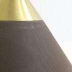 Vintage Metalen Hanglamp - Honsel Leuchten, Jaren, '70 Bruin, Goud thumbnail 11