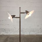 Brocante Vloerlamp Met Opaalglas thumbnail 3