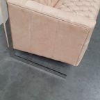 Chesterfield Vintage Design Bank Camel Beige Leer Kubus Model thumbnail 10
