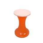 Kunststof Kruk Oranje Met Wit Nr. 4 Vintage thumbnail 2