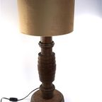 Vintage Houten Lampvoet Groot thumbnail 3