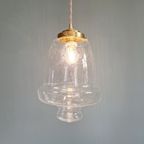 Transparante Hanglamp Van Bubbelglas, Jaren 70 thumbnail 10