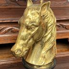 Maison Jansen Lamp In De Vorm Van Een Paardenhoofd, Twee Lampen. thumbnail 2