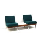 Set Van 2 Fauteuils En Salontafel / Modulaire Bank Gemaakt In De Jaren '60 thumbnail 2