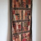 Large Vintage Banjara Patchwork Tapestry, India, Wall Carpet thumbnail 2