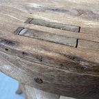 Oude Ronde Bijzettafel thumbnail 6