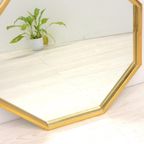 Vintage Spiegel Hollywood Regency Goud Messing Mid Century thumbnail 4