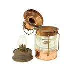 Kleine Scheepslamp Ankerlicht Nautisch Olielamp Rood Koper 23Cm thumbnail 8