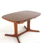 dyrlund Ovalen 1x Verlengbare Eettafel Massief Teak Vintage Deens thumbnail 10