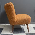 Cocktail Chair 1960S In Orange Wool thumbnail 7
