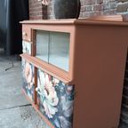 Kastje, Klein Dressoir, Vitrinekast, Commode, Gerestyled thumbnail 9