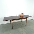Palissander Fineer Uitschuifbare Eettafel Vintage thumbnail 2