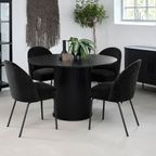 Taree Eetkamertafel - Ø120 Cm - Zwart thumbnail 3